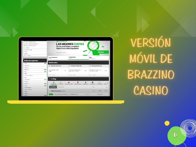 Versión móvil de Brazzino casino