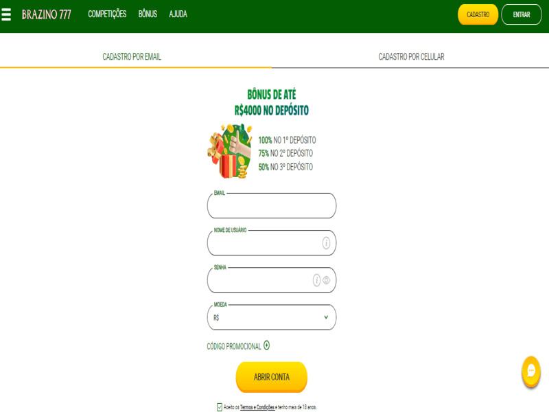 Cadastre-se no Brazzino e aproveite apostas de qualidade