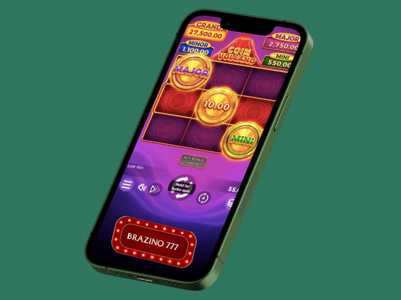 coin volcano em smartphone