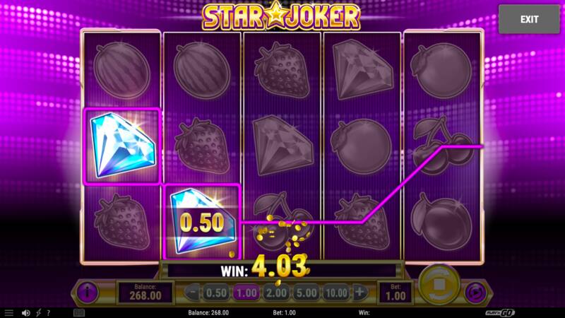 opciones juego tragaperras star joker